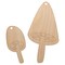 Charming Toadstool Mushroom Pair Unfinished Craft Wood Holiday Christmas Tree DIY Pre-Drilled Ornament